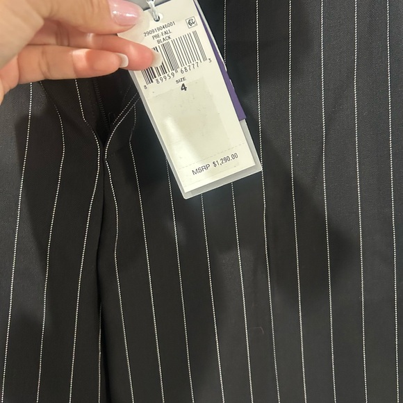 Ralph Lauren Purple Label Charcoal Pinstripe Pantsuit - Picture 8 of 8